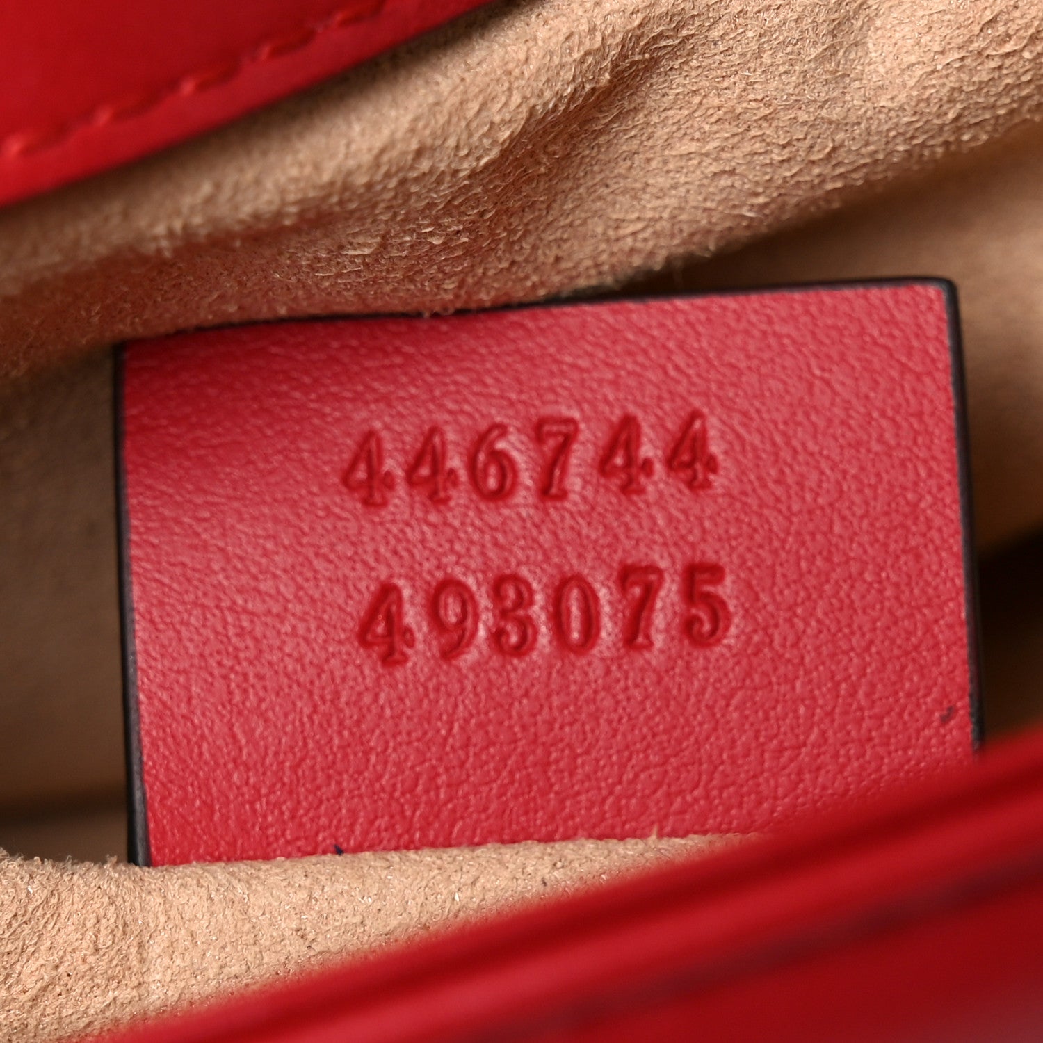 Gucci Calfskin Matelasse Small GG Marmont Shoulder Bag Hibiscus Red