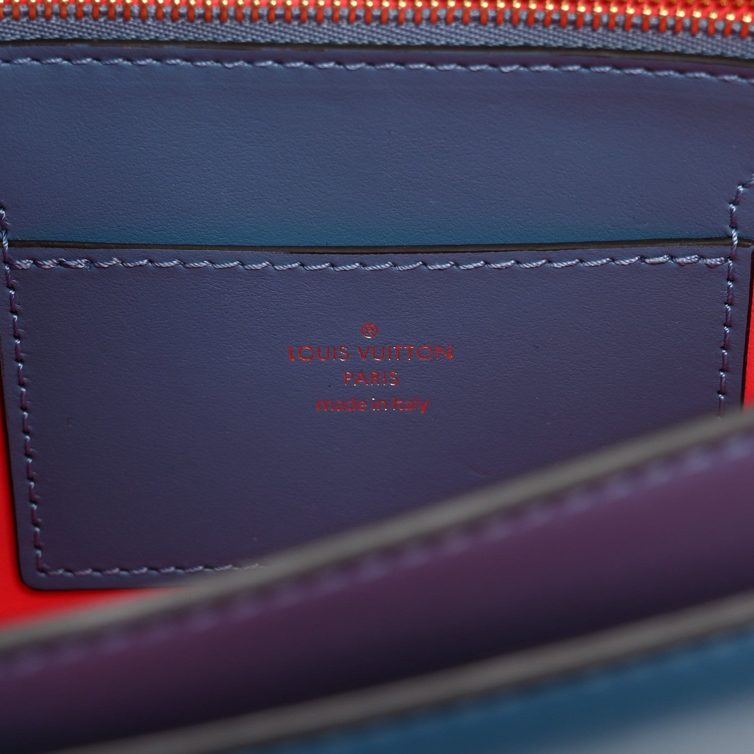 Louis Vuitton Smooth Calfskin LV Pont 9 Blue Orage
