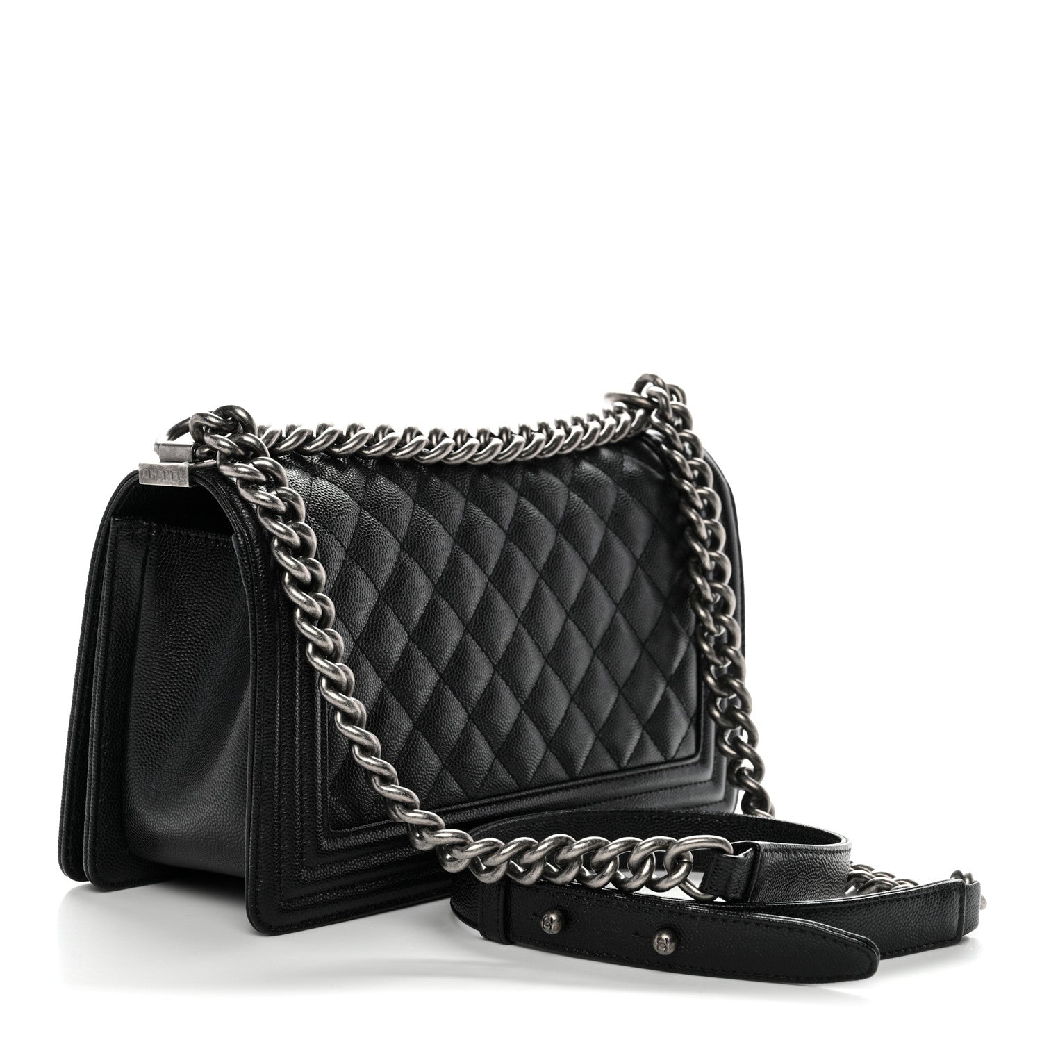 Chanel Caviar Quilted Medium Boy Flap Black