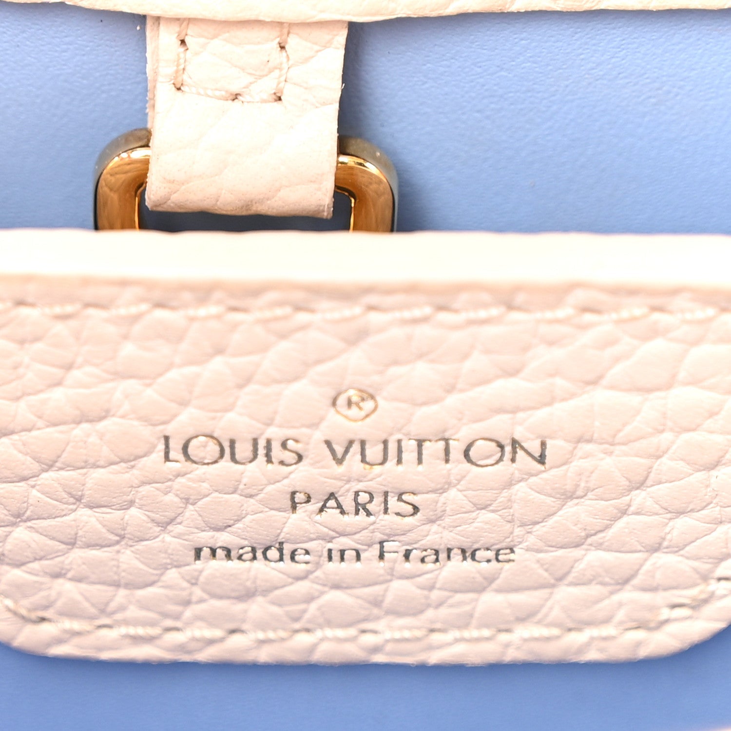 Louis Vuitton Taurillon Capucines BB Bleu de Provence Greige Doux