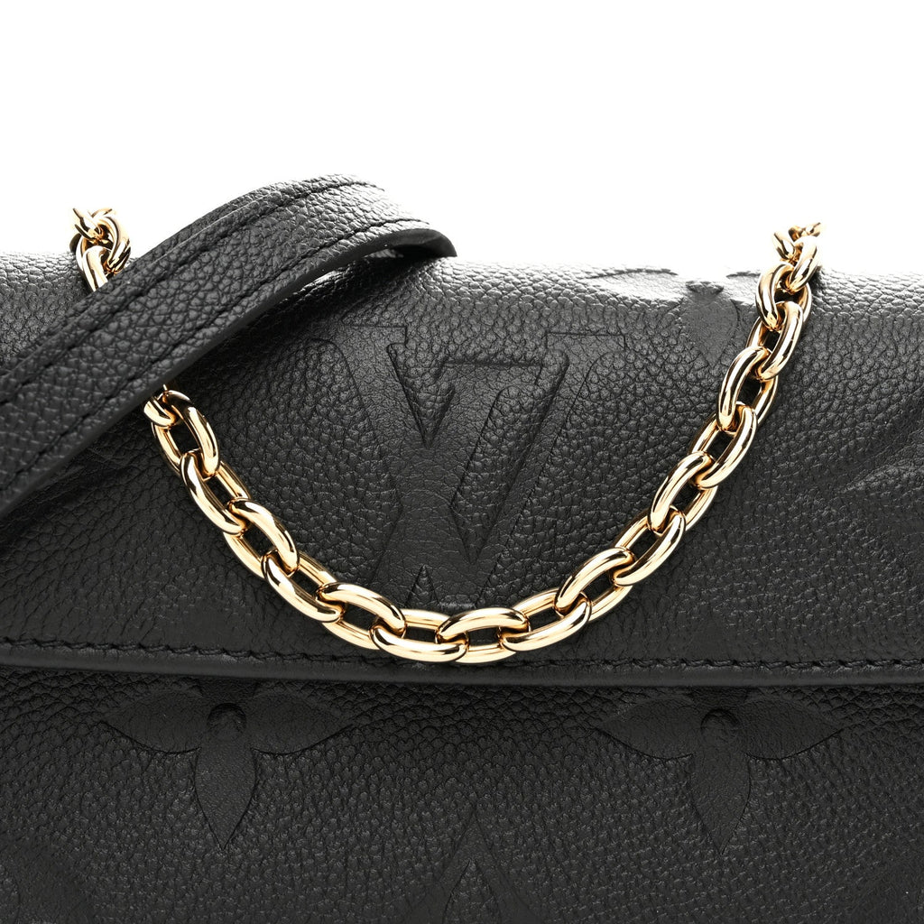 Louis Vuitton Empreinte Monogram Giant Ivy Wallet On Chain Black