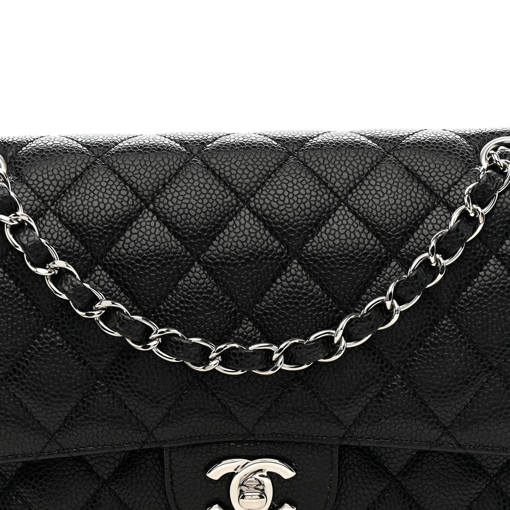 Chanel Caviar Quilted Medium Double Flap Black
