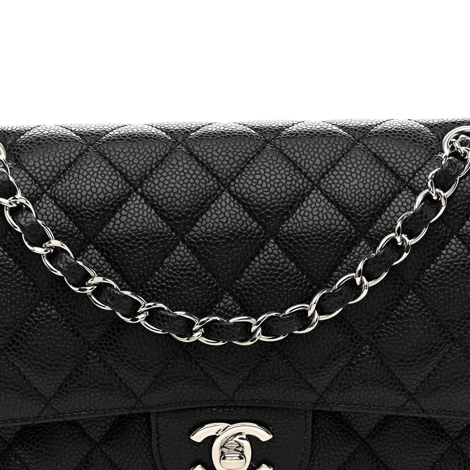 Chanel Caviar Quilted Medium Double Flap Black