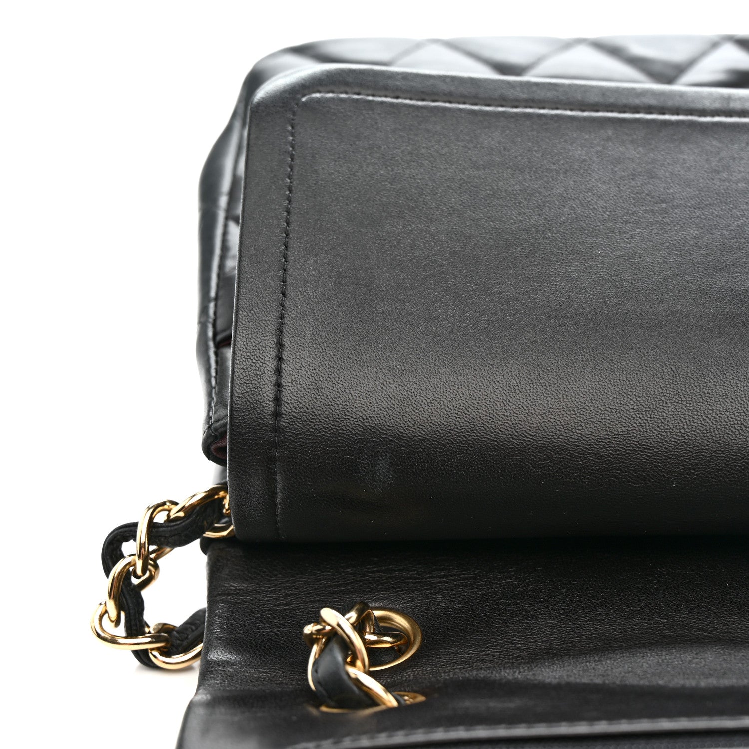 Chanel Lambskin Quilted Jumbo Double Flap Black