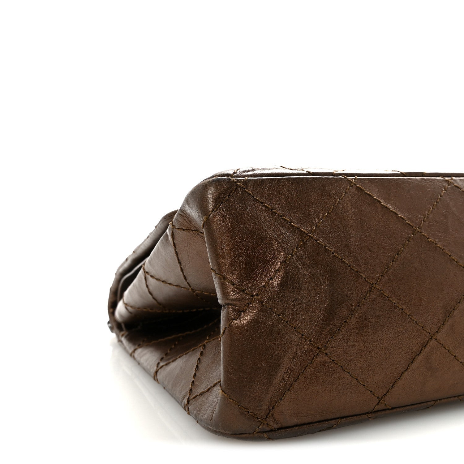 Chanel Metallic Aged Calfskin Quilted 2.55 Reissue 227 Flap Bronze