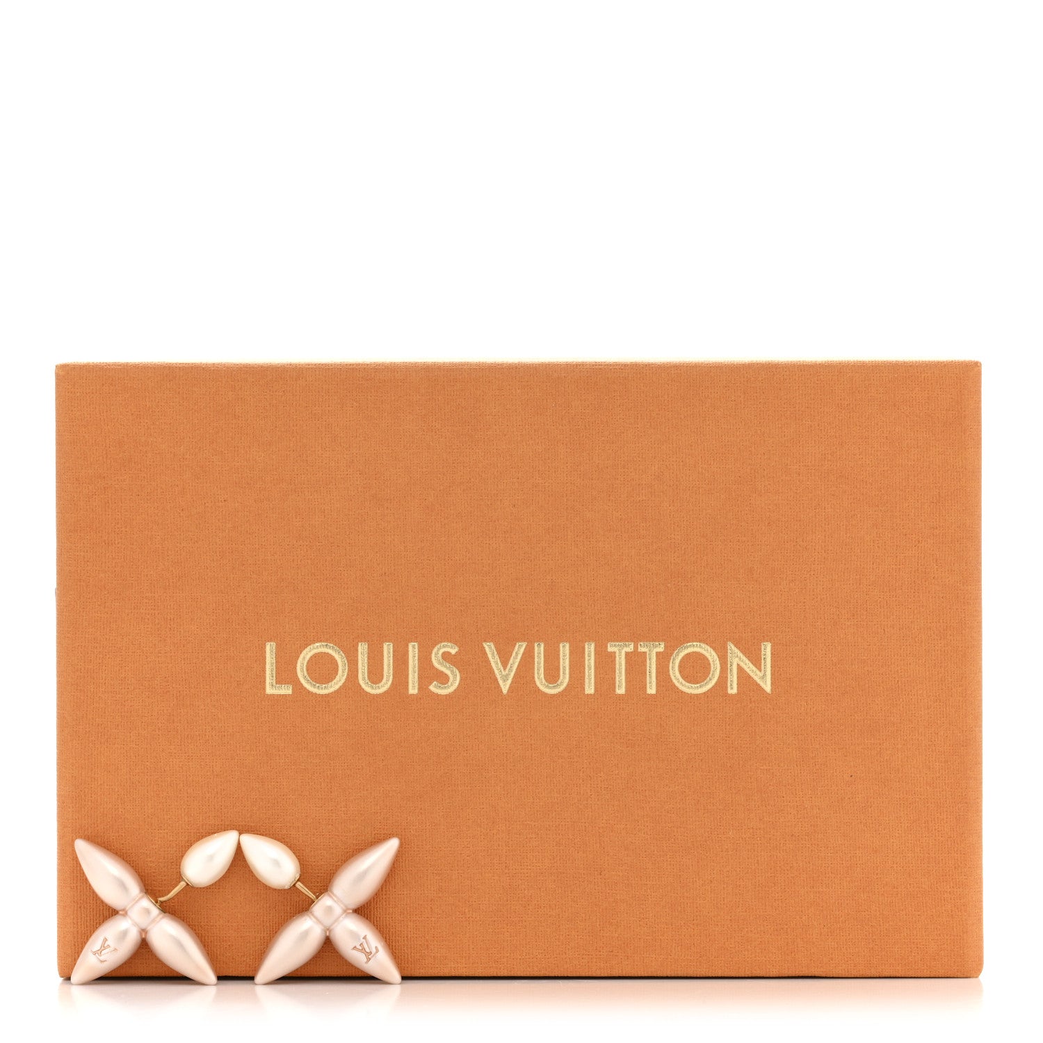 Louis Vuitton Resin Louisette By Night Earrings Pink White