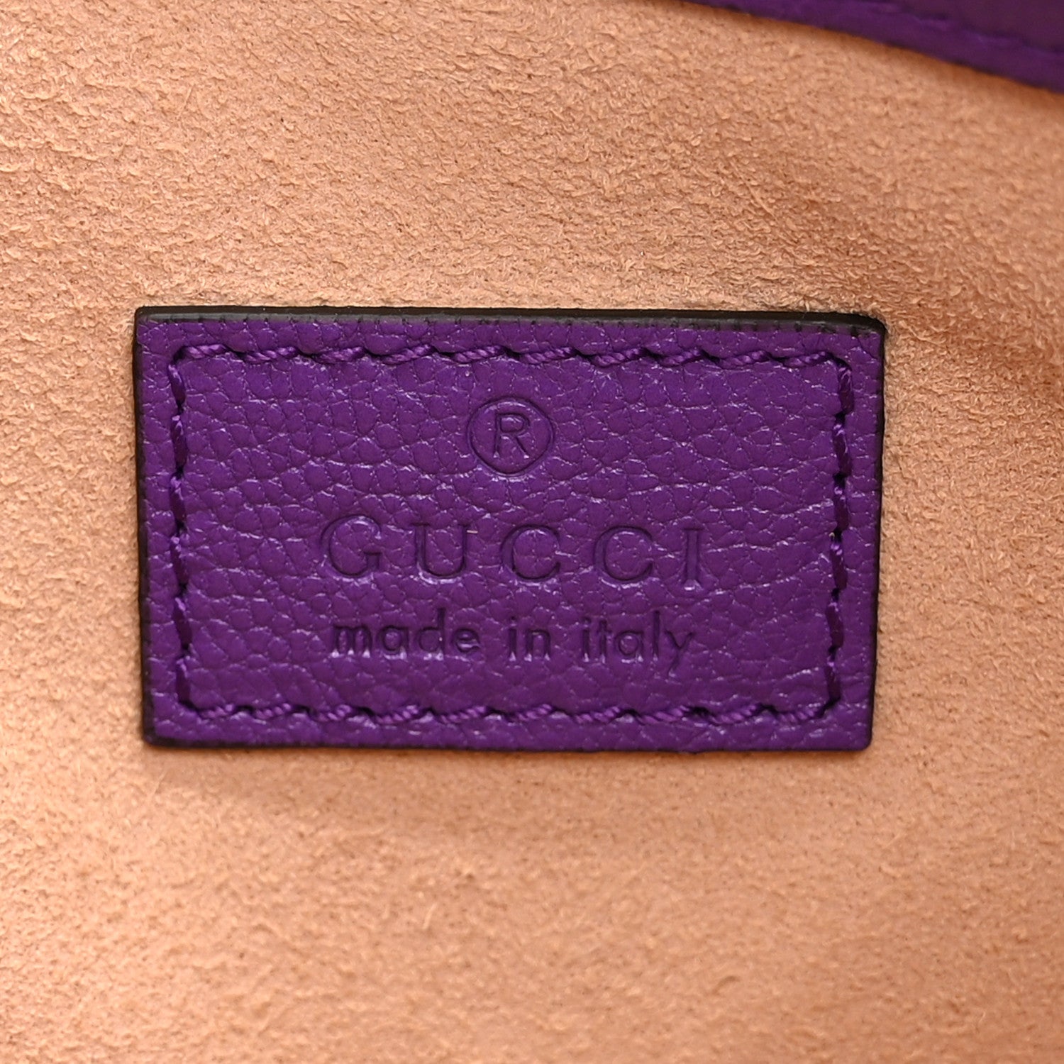 Gucci Goatskin Mini Aphrodite Shoulder Bag Shine Purple