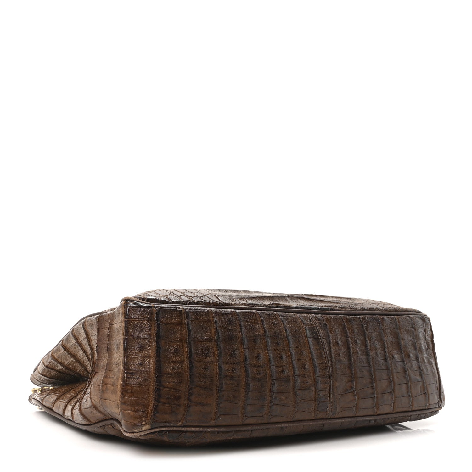 Chanel Alligator Shopping Tote Brown