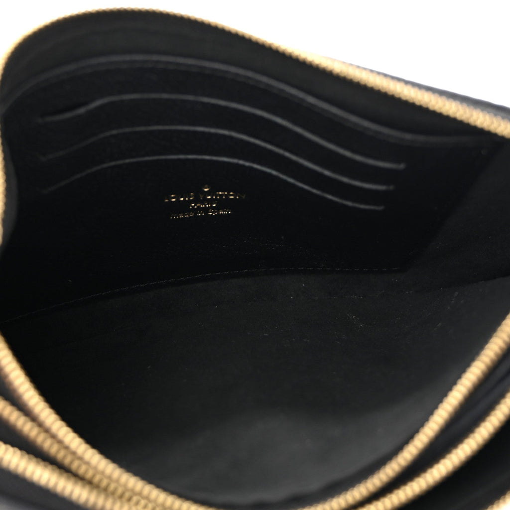 Louis Vuitton Empreinte Double Zip Pochette Black