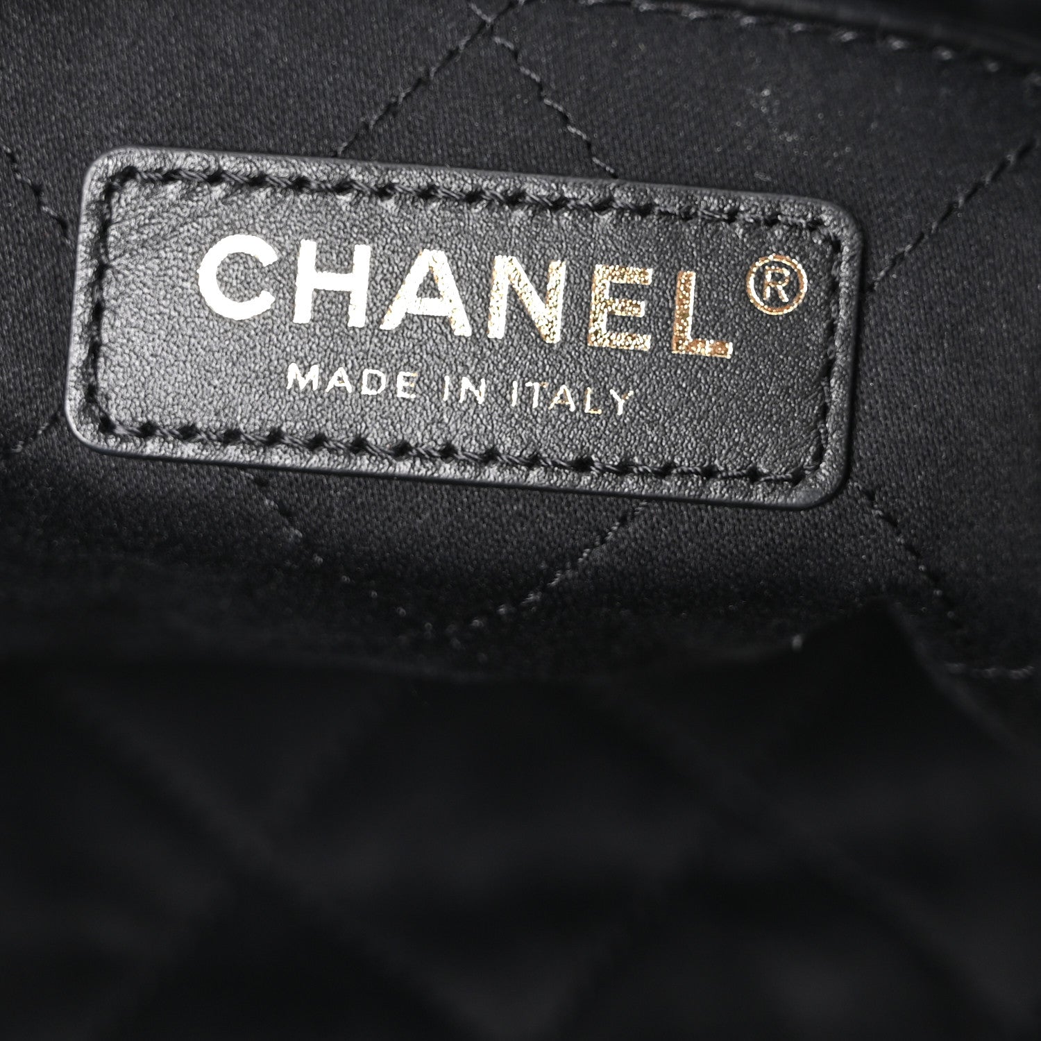 Chanel Shiny Calfskin Quilted Small Chanel 22 Black