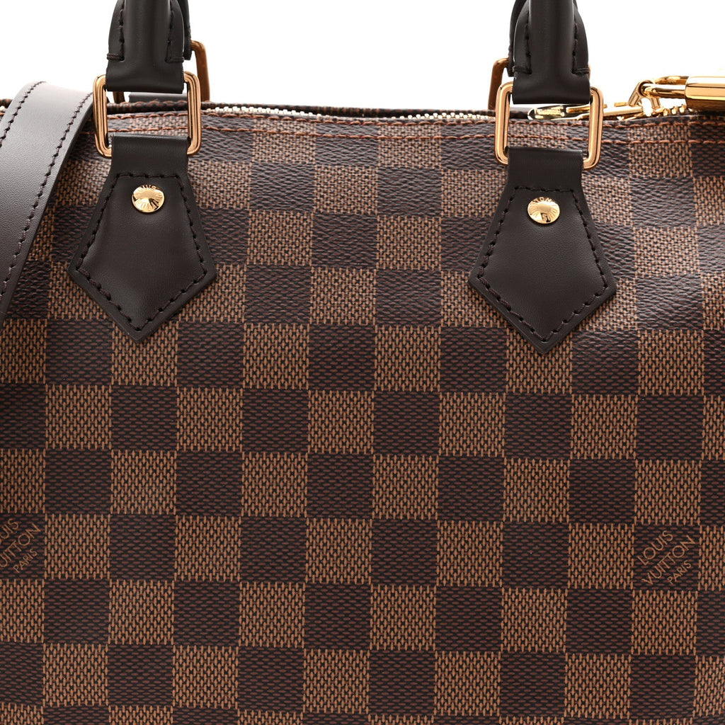 Louis Vuitton Damier Ebene Speedy Bandouliere 25