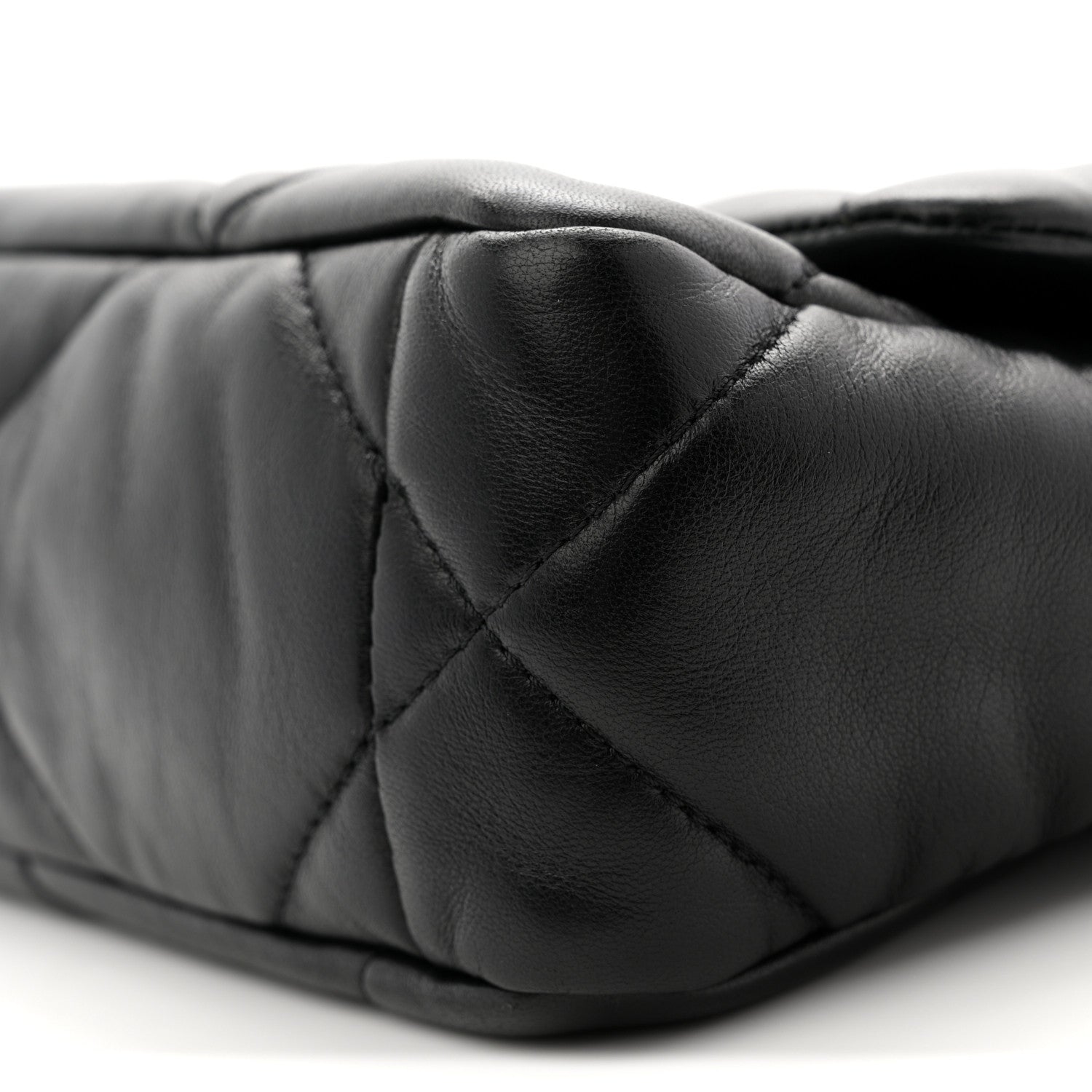 Chanel Lambskin Quilted Medium Chanel 19 Flap Black