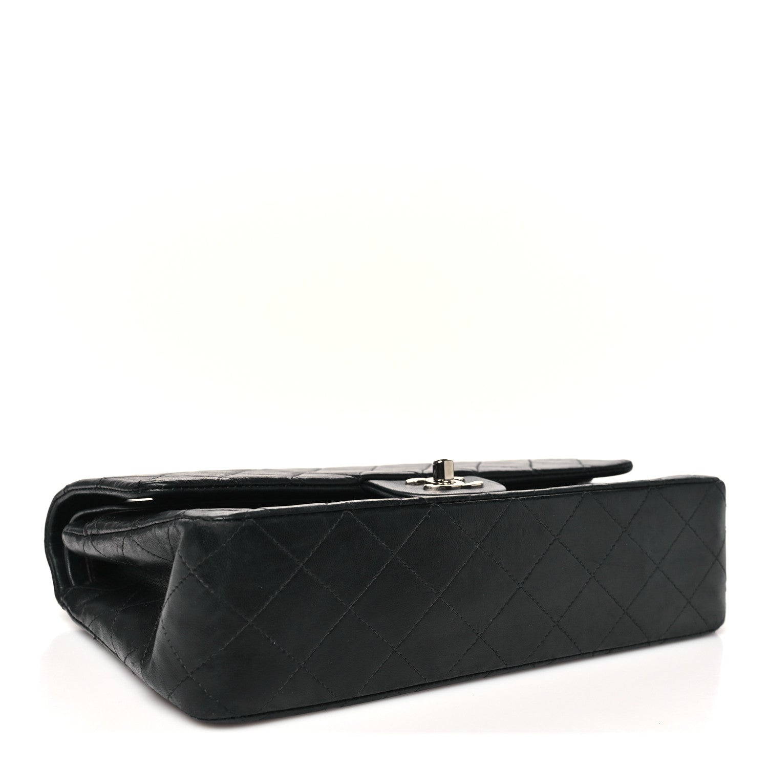 Chanel Lambskin Quilted Medium Double Flap Black