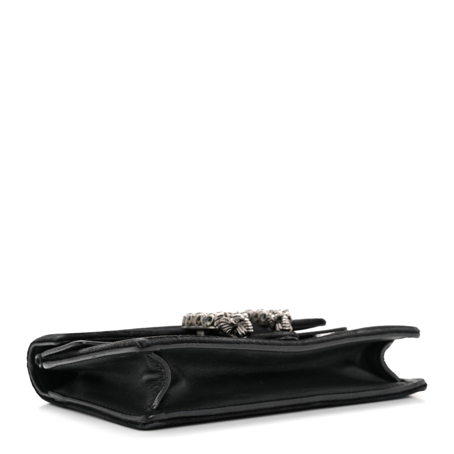 Gucci Velvet Super Mini Dionysus Shoulder Bag Black