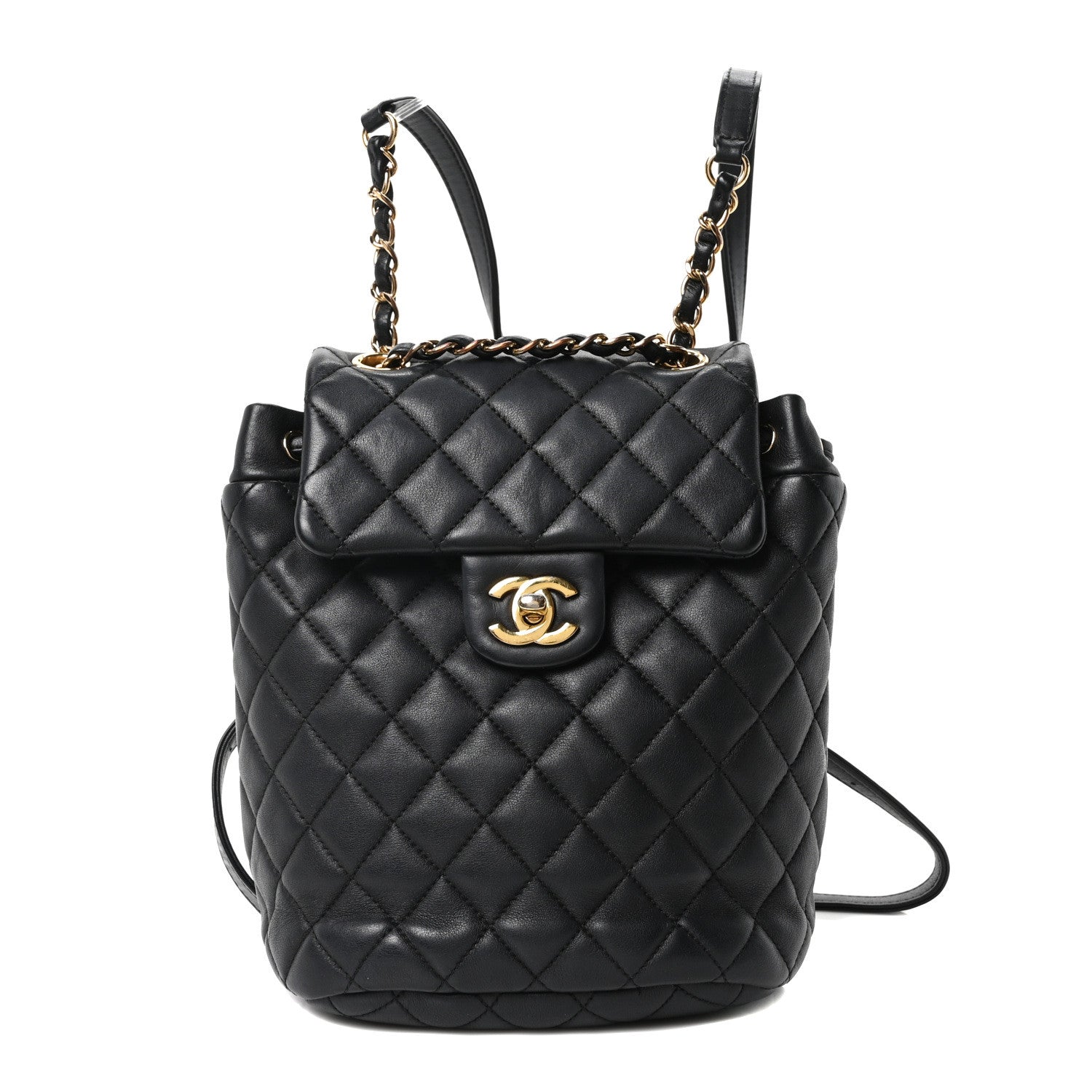 Chanel Calfskin Quilted Mini Urban Spirit Backpack Black