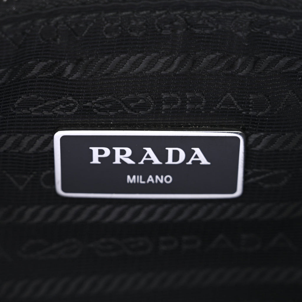 Prada Re-Nylon Saffiano Re-Edition 2000 Double Zip Crossbody Bag Black