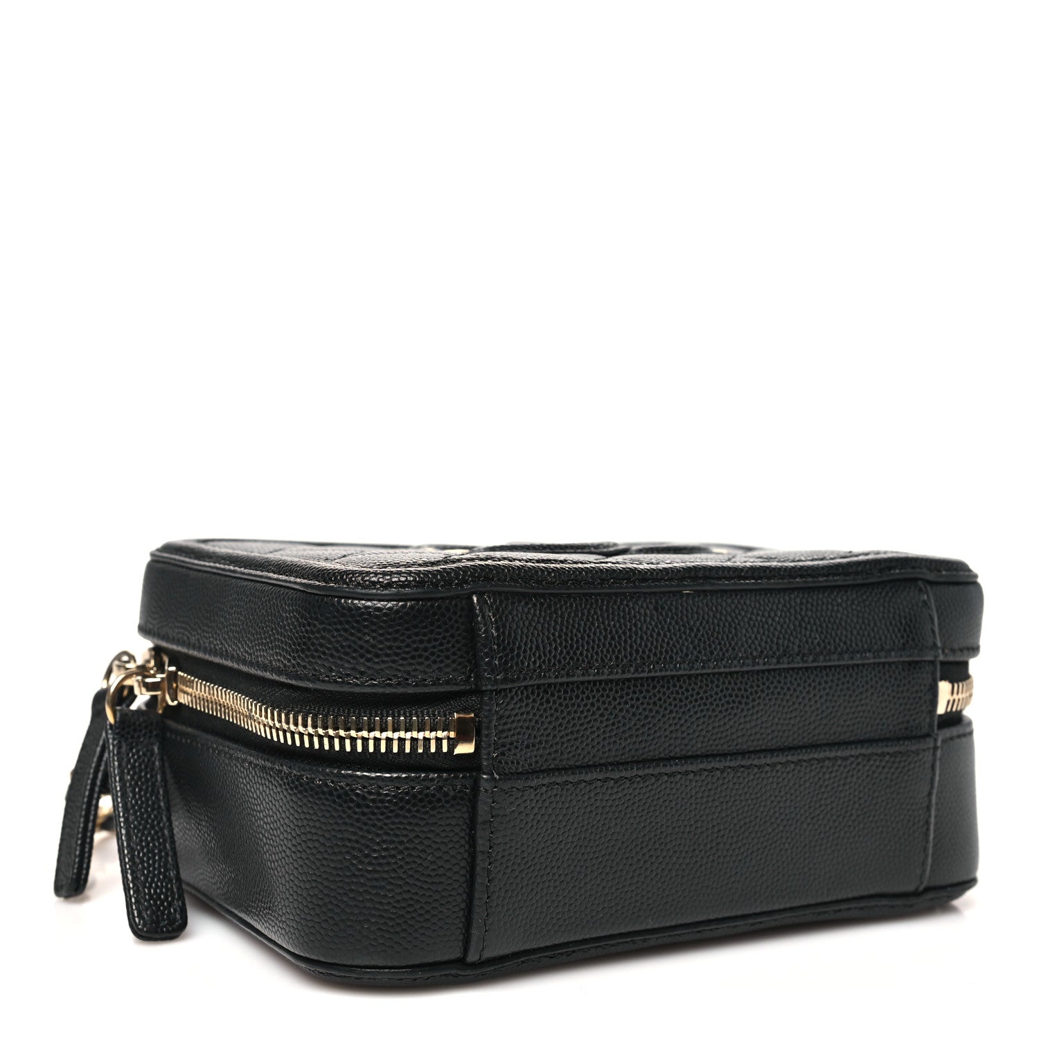 Chanel Caviar Quilted Small CC Filigree Vanity Case Black