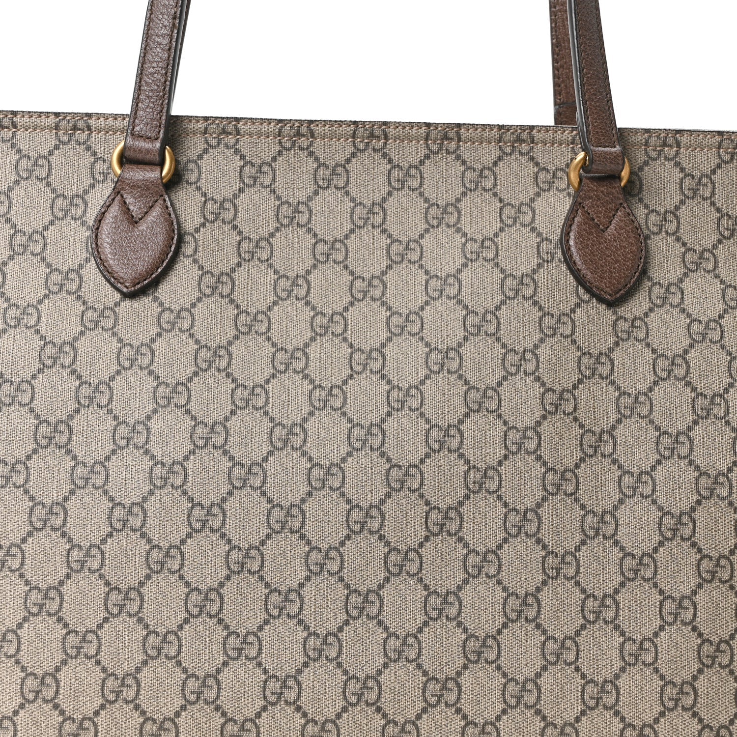 Gucci GG Supreme Monogram Medium Ophidia Shopping Tote Ebony