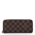 Louis Vuitton Damier Ebene Clemence Wallet Cherry