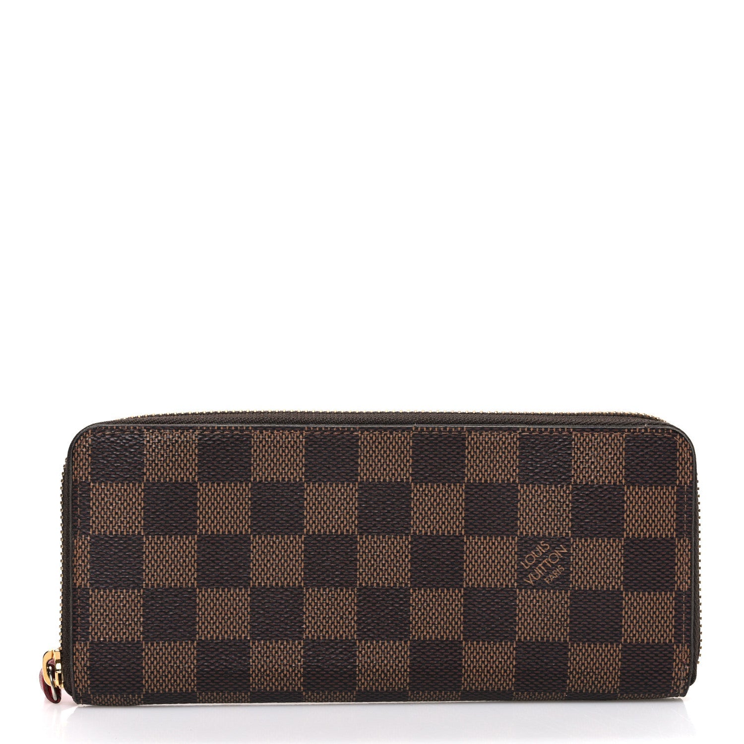 Louis Vuitton Damier Ebene Clemence Wallet Cherry