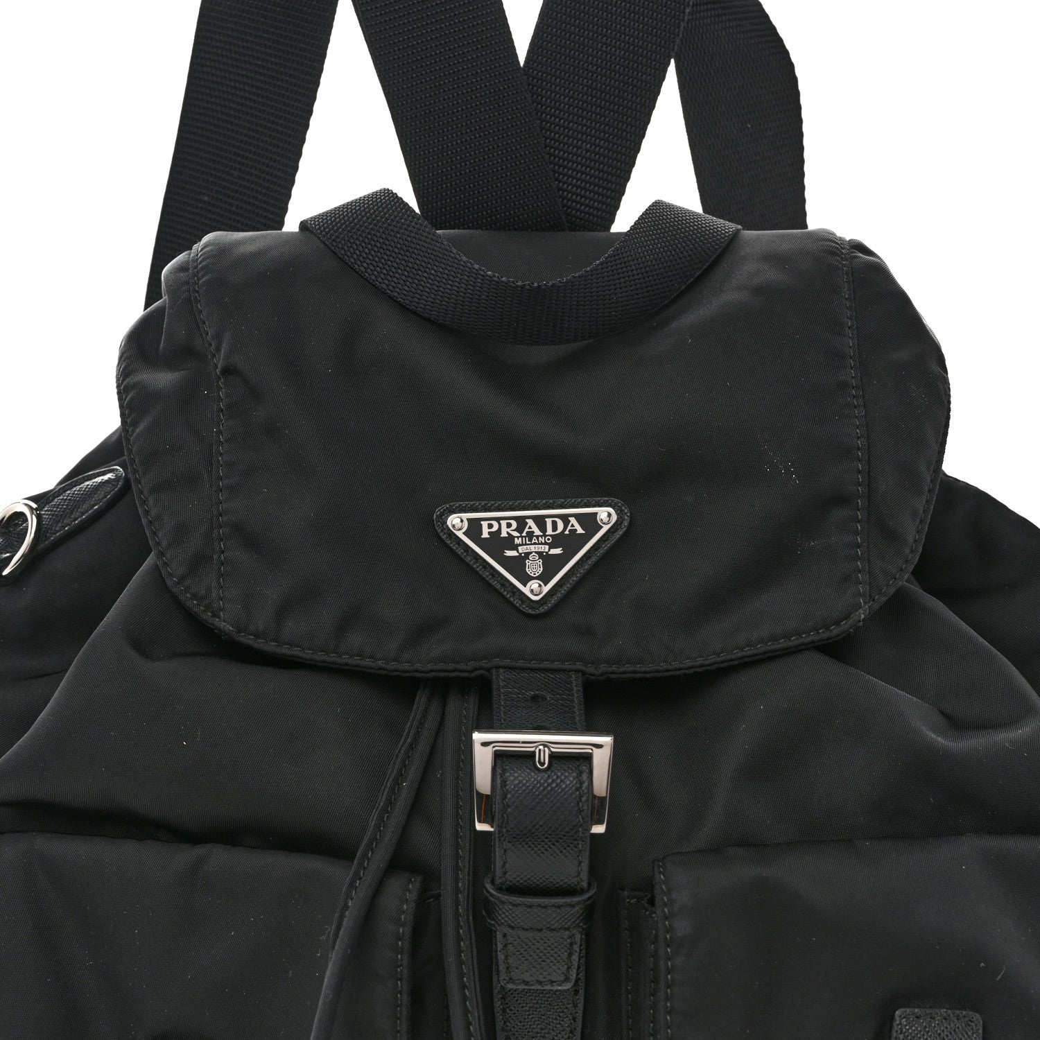 Prada Re-Nylon Saffiano Medium Backpack Black
