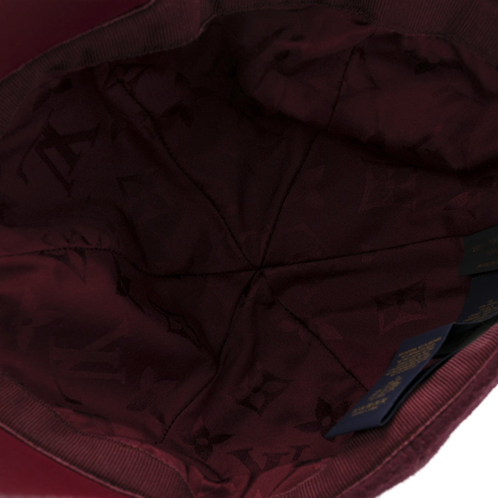 Louis Vuitton Wool Silk Monogram Endless Cap L Bordeaux