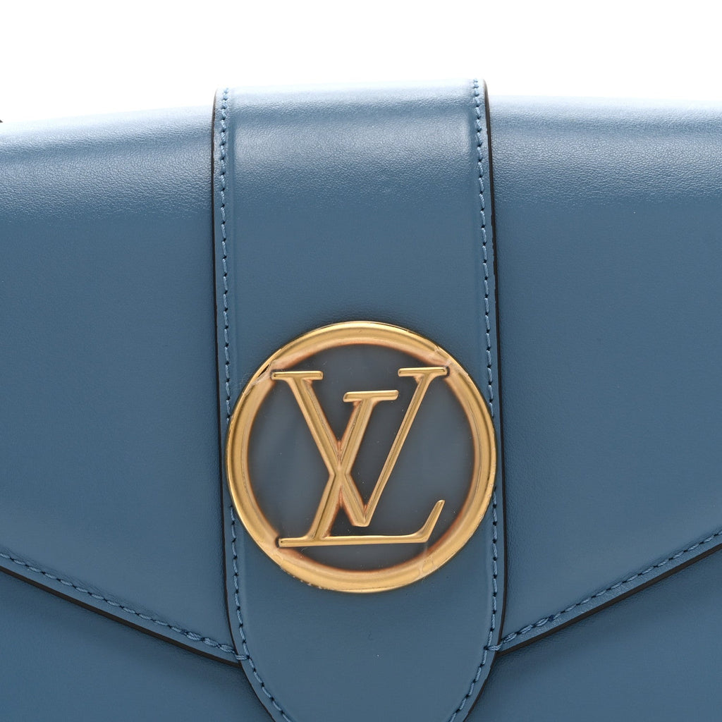 Louis Vuitton Smooth Calfskin LV Pont 9 Blue Orage