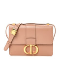 Christian Dior Smooth Calfskin 30 Montaigne Flap Bag Pale Pink