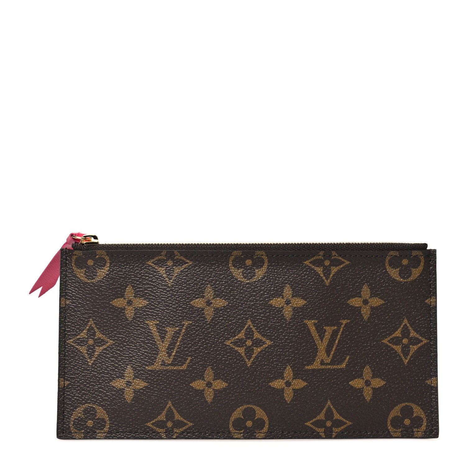 Louis Vuitton Monogram Felicie Chain Wallet Zippered Insert Fuchsia