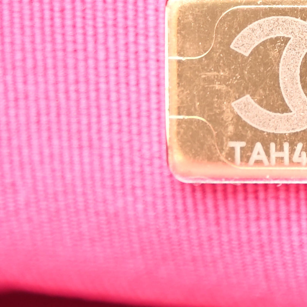 Chanel Caviar Quilted Small Twist Your Buttons Flap Fuchsia
