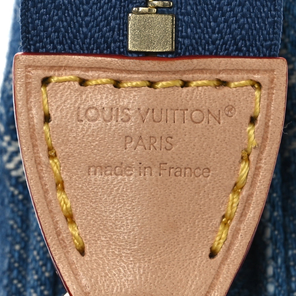 Louis Vuitton LV X TM Monogram Denim Cerises Pochette Accessories Blue