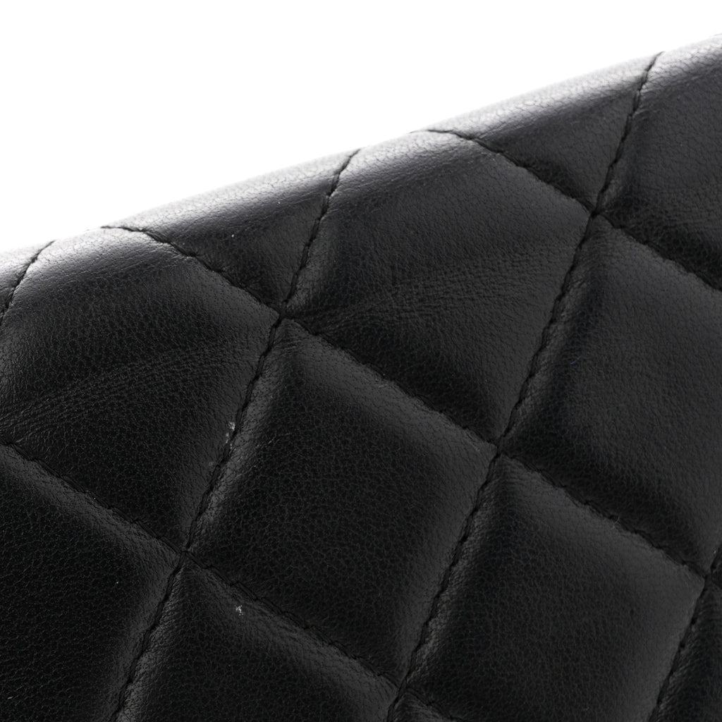 Chanel Lambskin Quilted Golden Class Wallet on Chain WOC Black