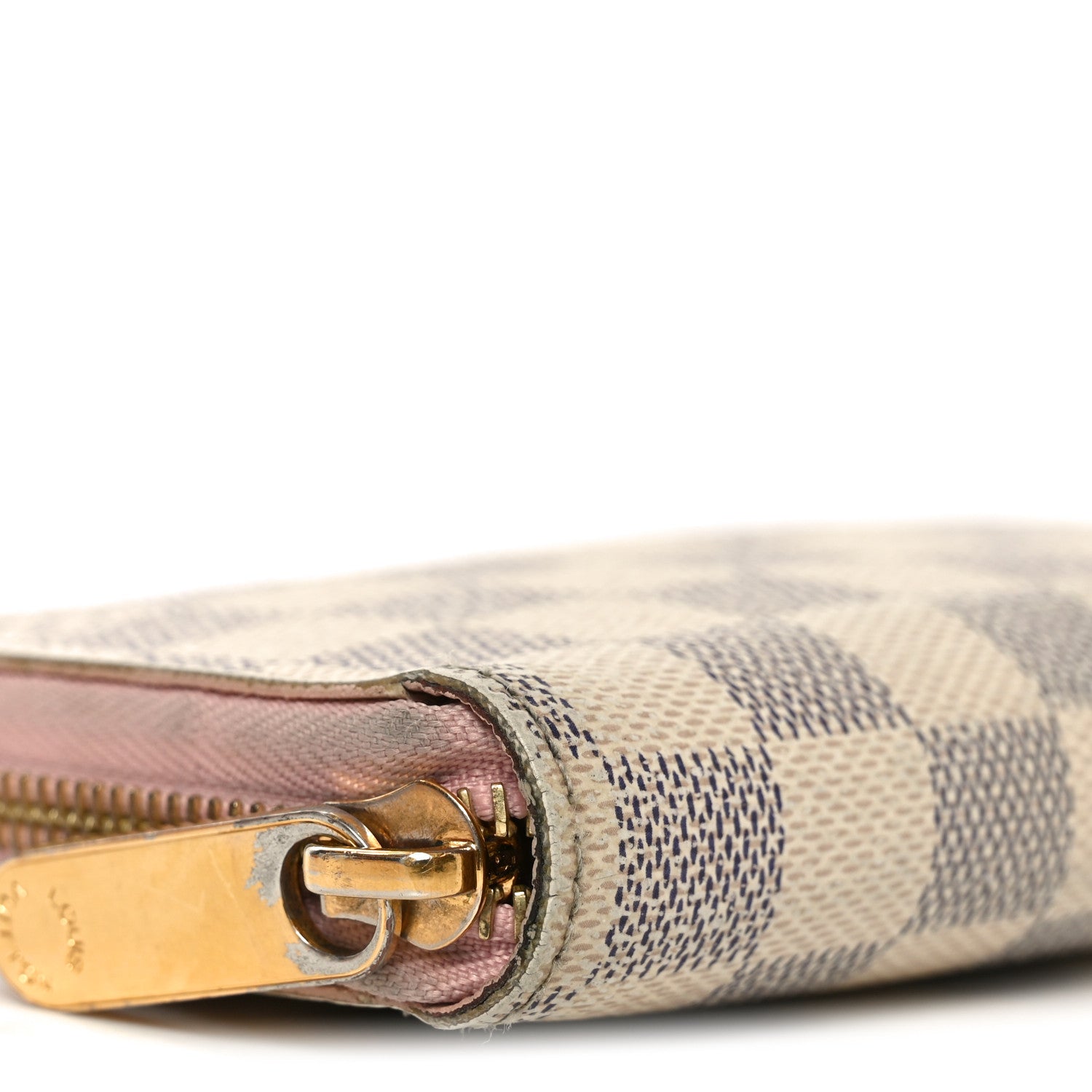 Louis Vuitton Damier Azur Zippy Wallet Rose Ballerine