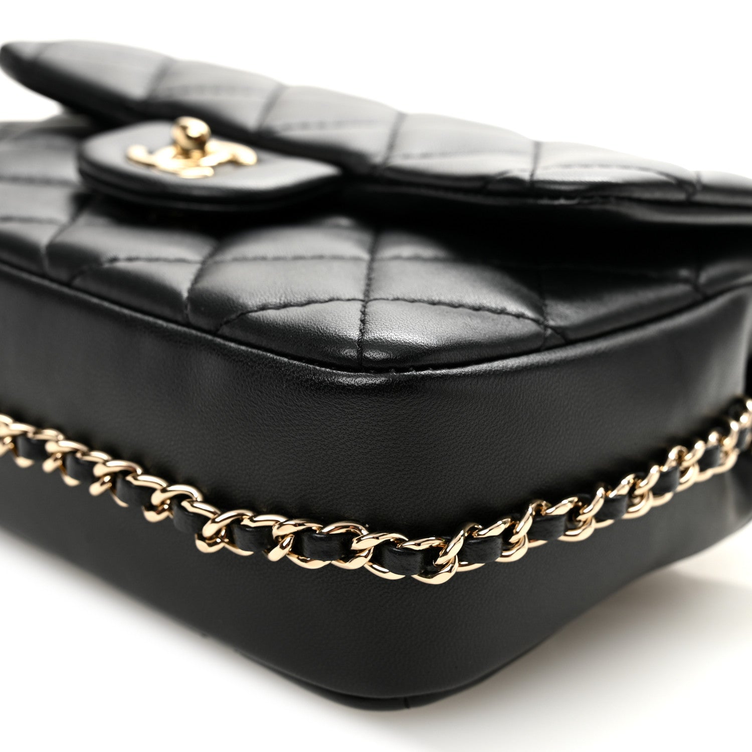 Chanel Lambskin Quilted Small My Precious Flap Black
