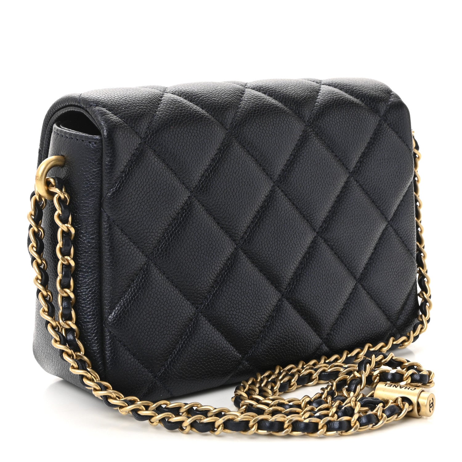 Chanel Iridescent Caviar Quilted Mini My Perfect Flap Black