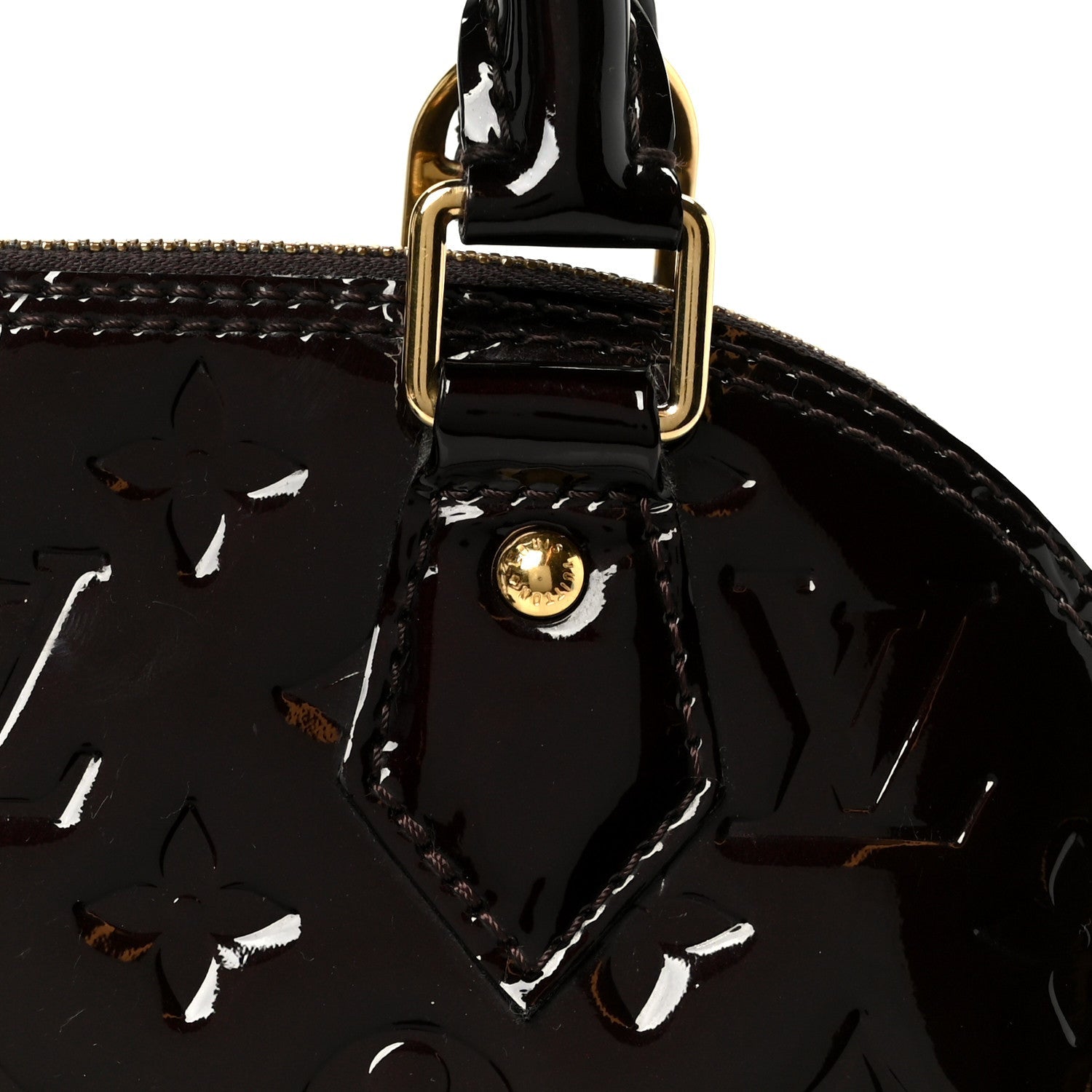 Louis Vuitton Vernis Alma BB Amarante
