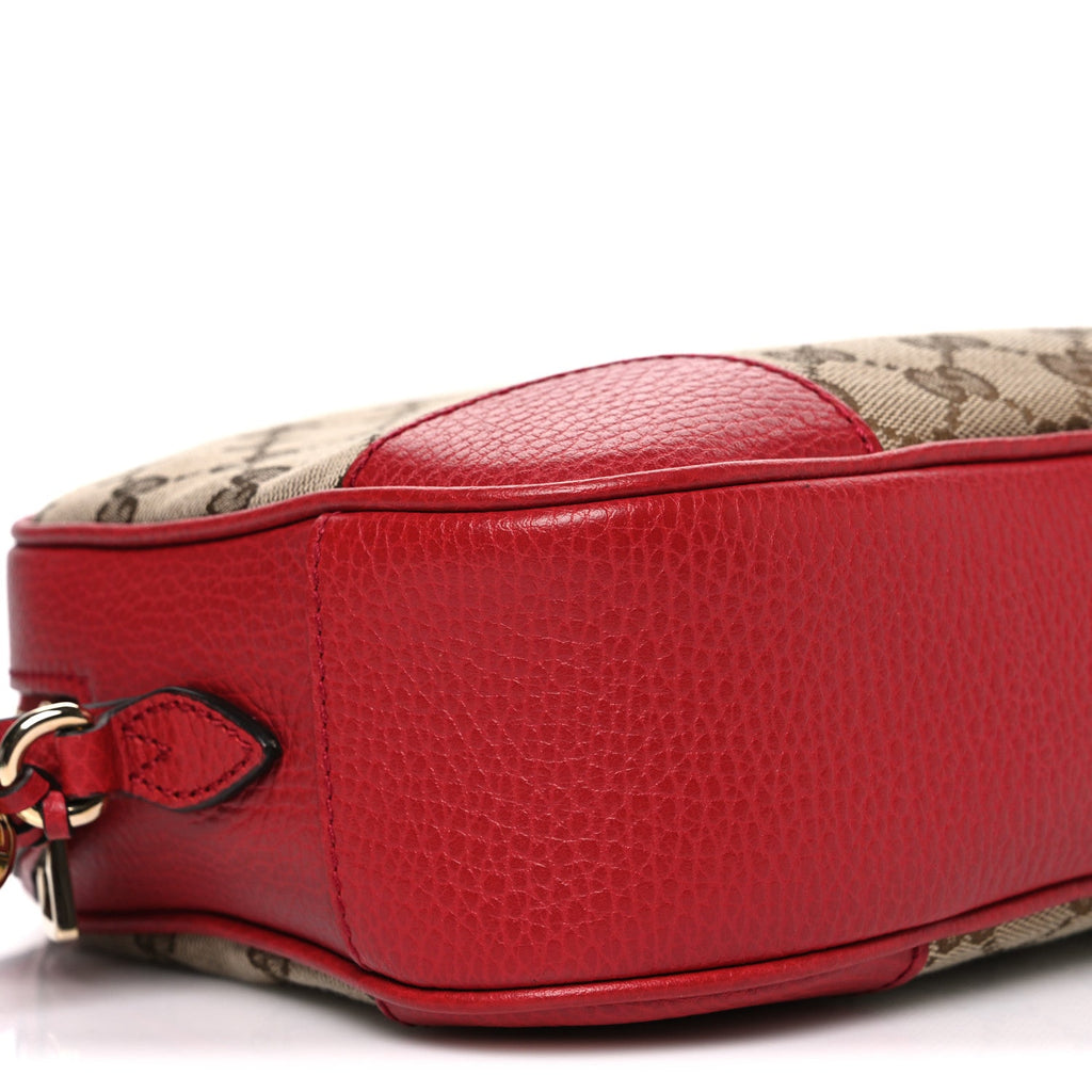 Gucci Monogram Mini Bree Messenger Bag Red