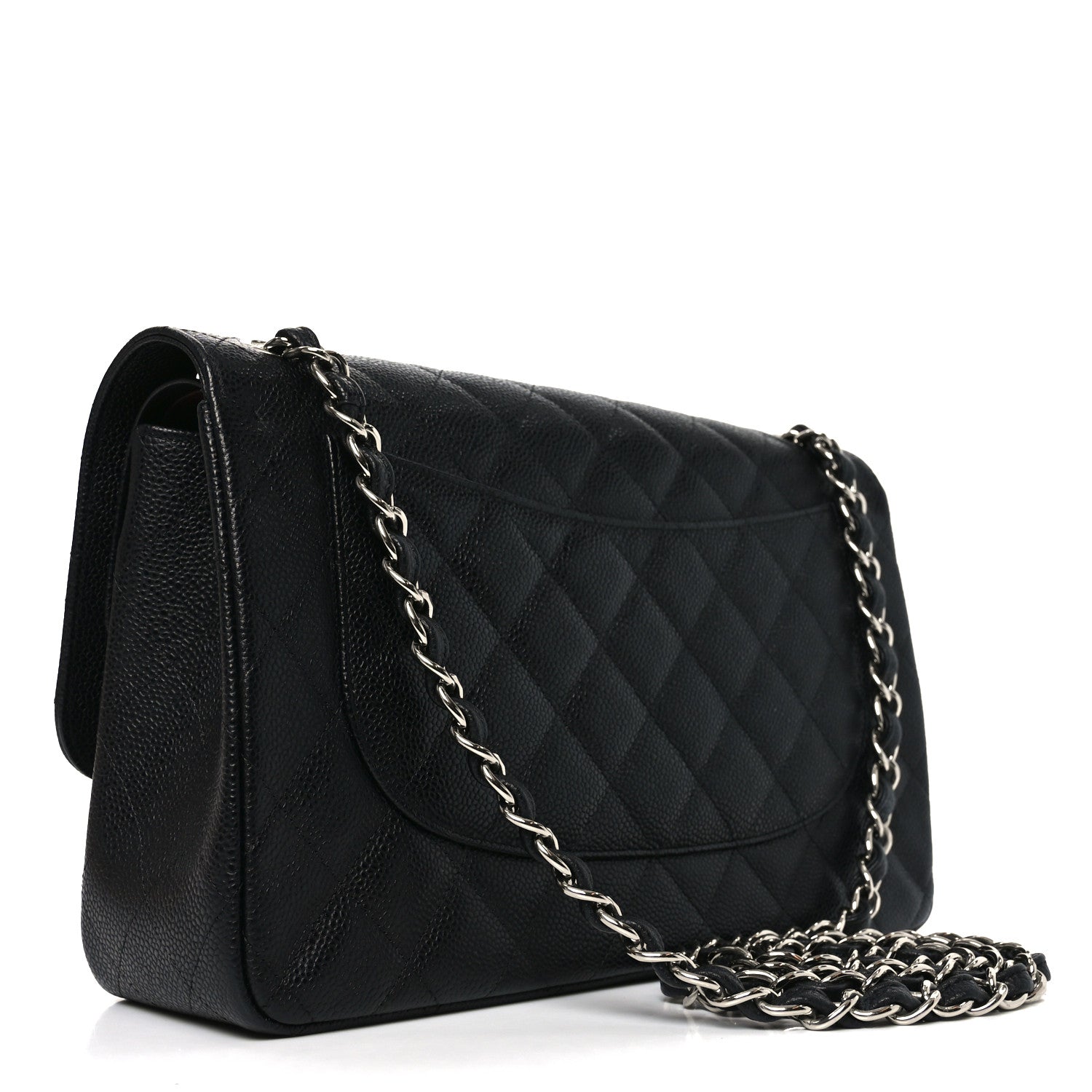 Chanel Caviar Quilted Jumbo Double Flap Black