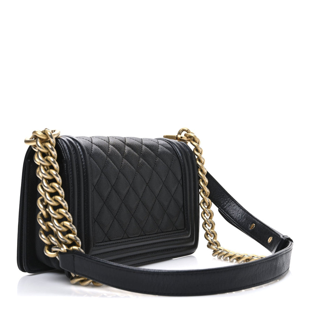 Chanel Caviar Quilted Small Boy Flap Black