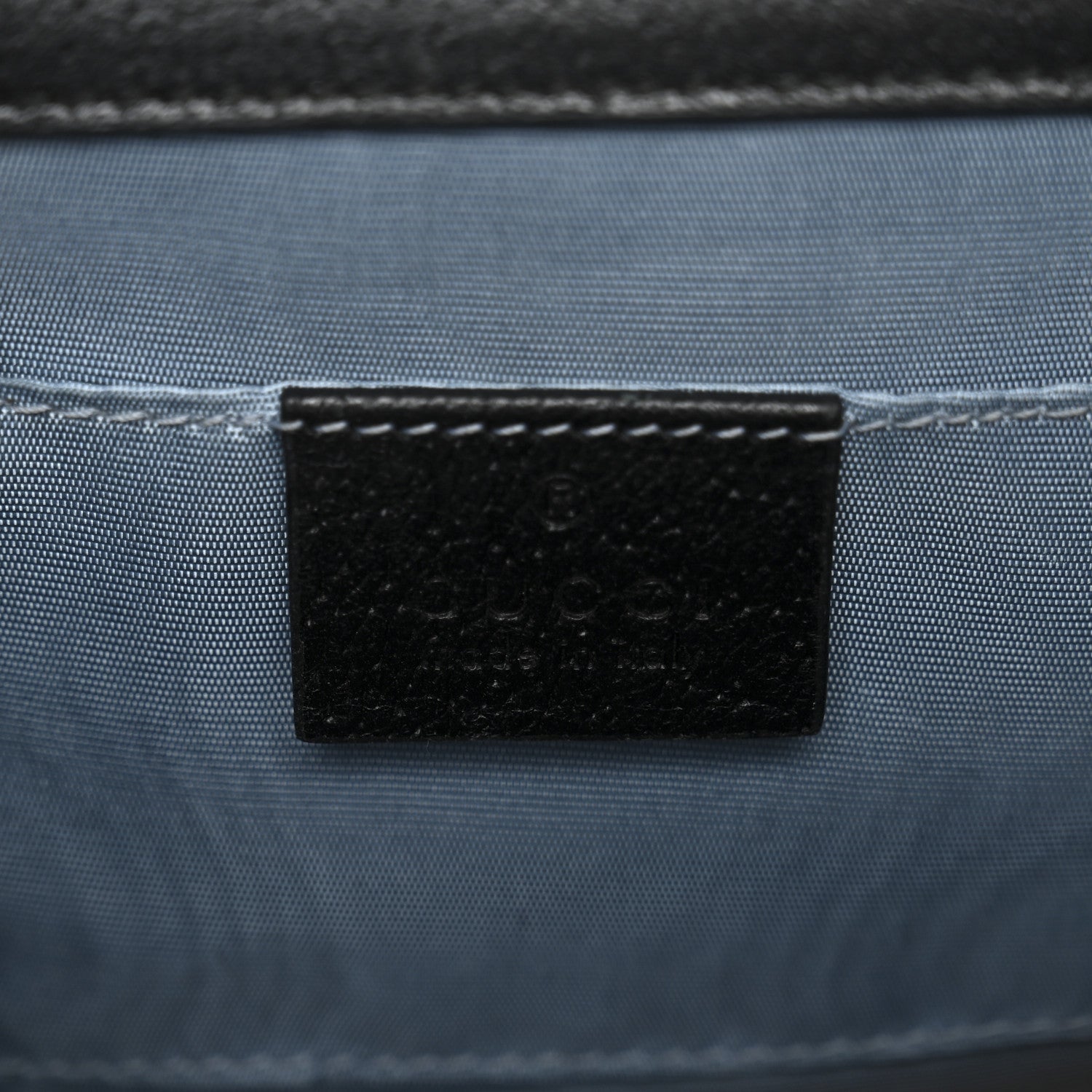 Gucci Grained Calfskin Bee Star Small Padlock Shoulder Bag Black