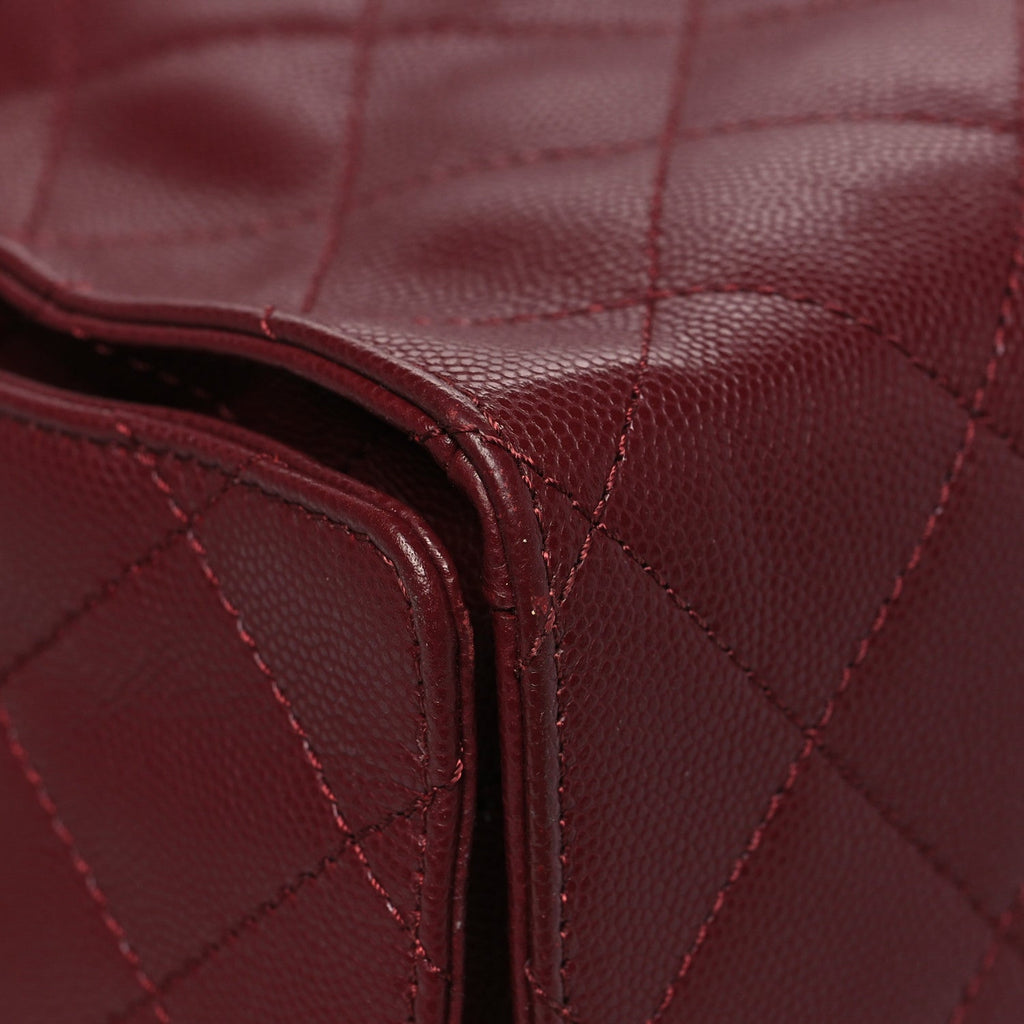 Chanel Caviar Quilted Medium Chanel 25 Handbag Burgundy