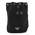 Prada Nylon Vela Drawstring Pouch Black