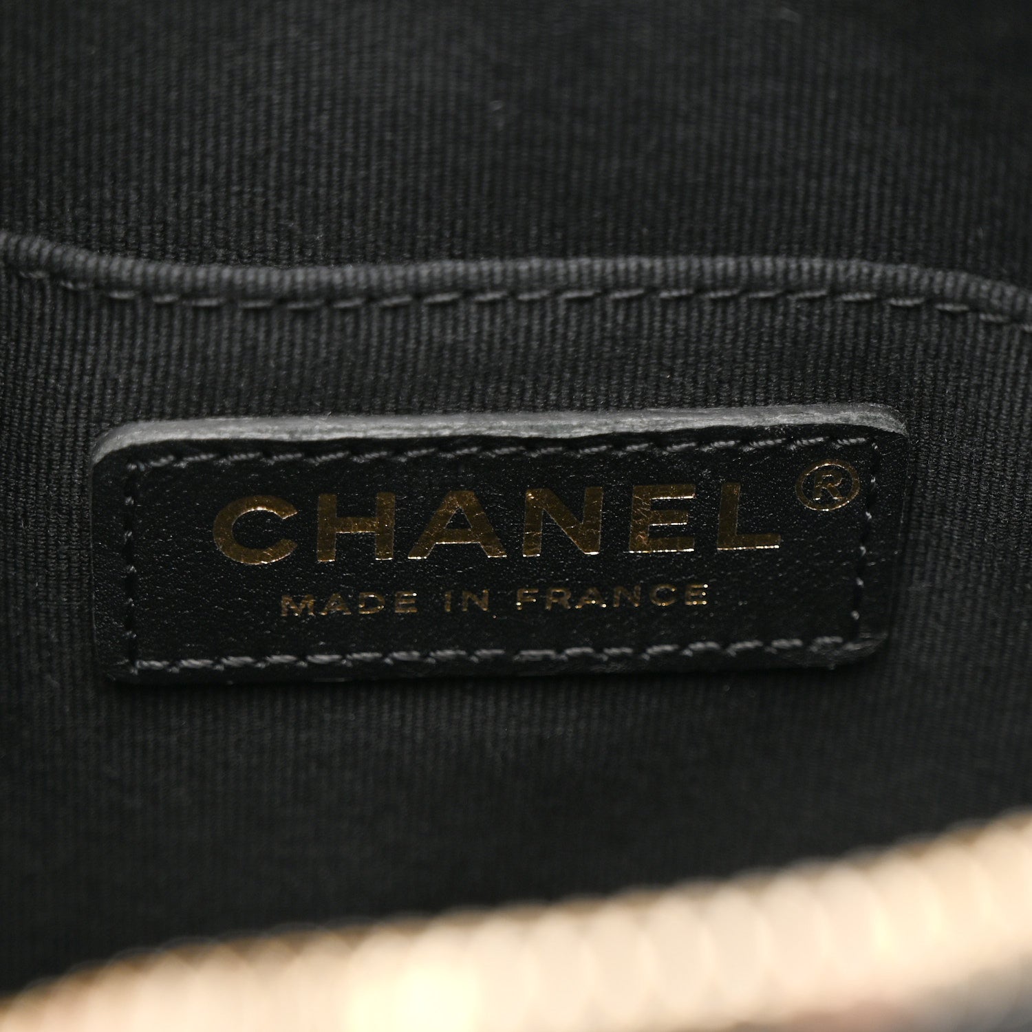 Chanel Calfskin Quilted Large Camera Case Black