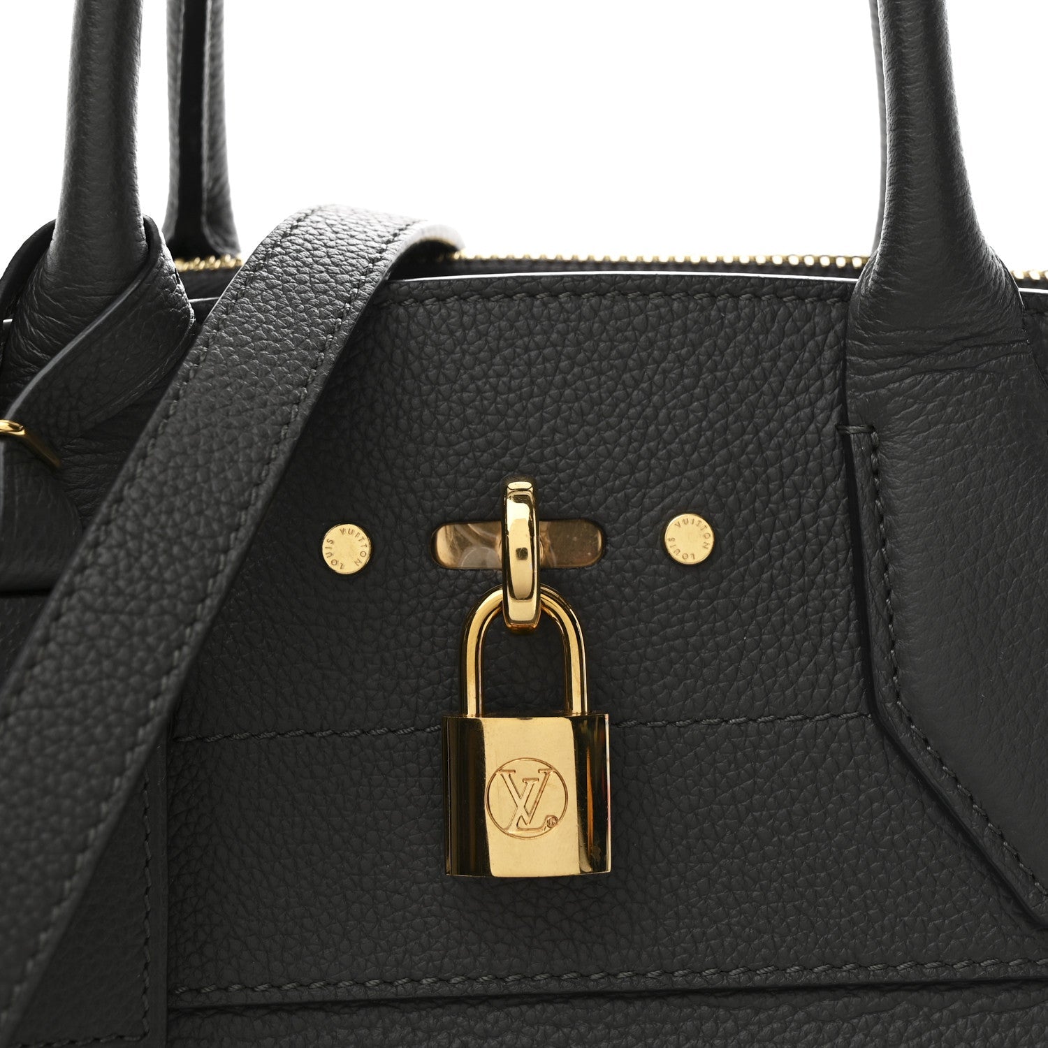 Louis Vuitton Taurillon City Steamer MM Gris