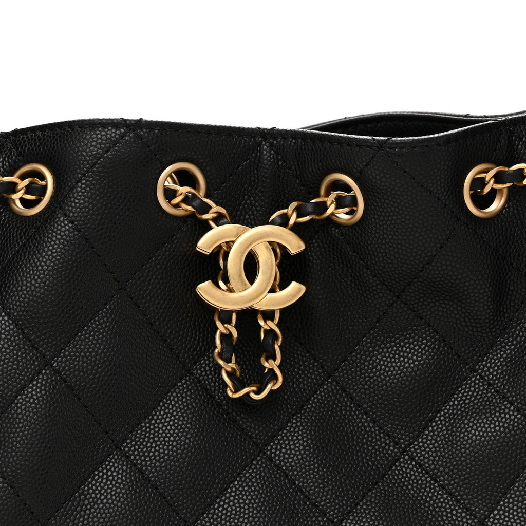 Chanel Caviar Quilted Mini Chanel 25 Handbag Black