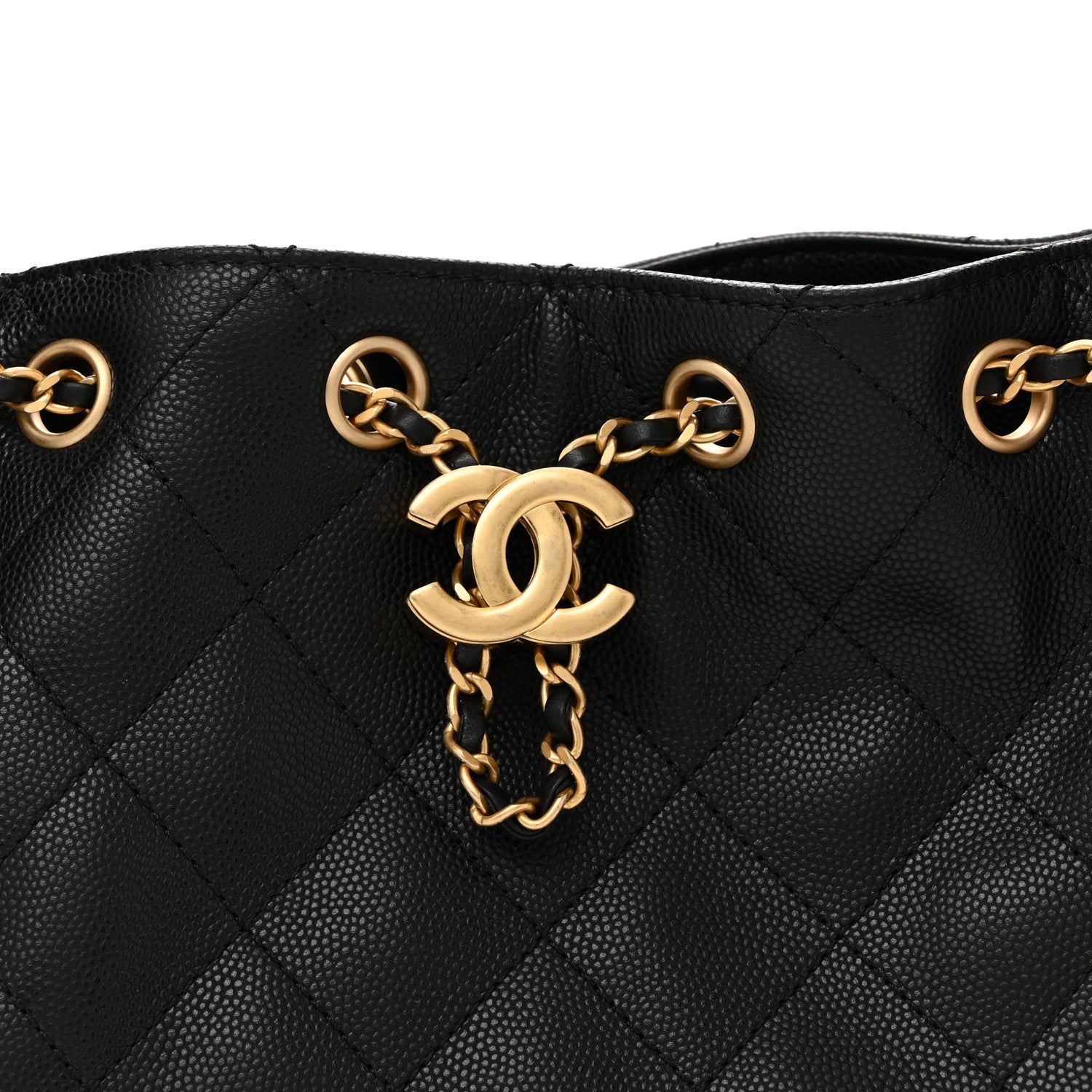 Chanel Caviar Quilted Mini Chanel 25 Handbag Black