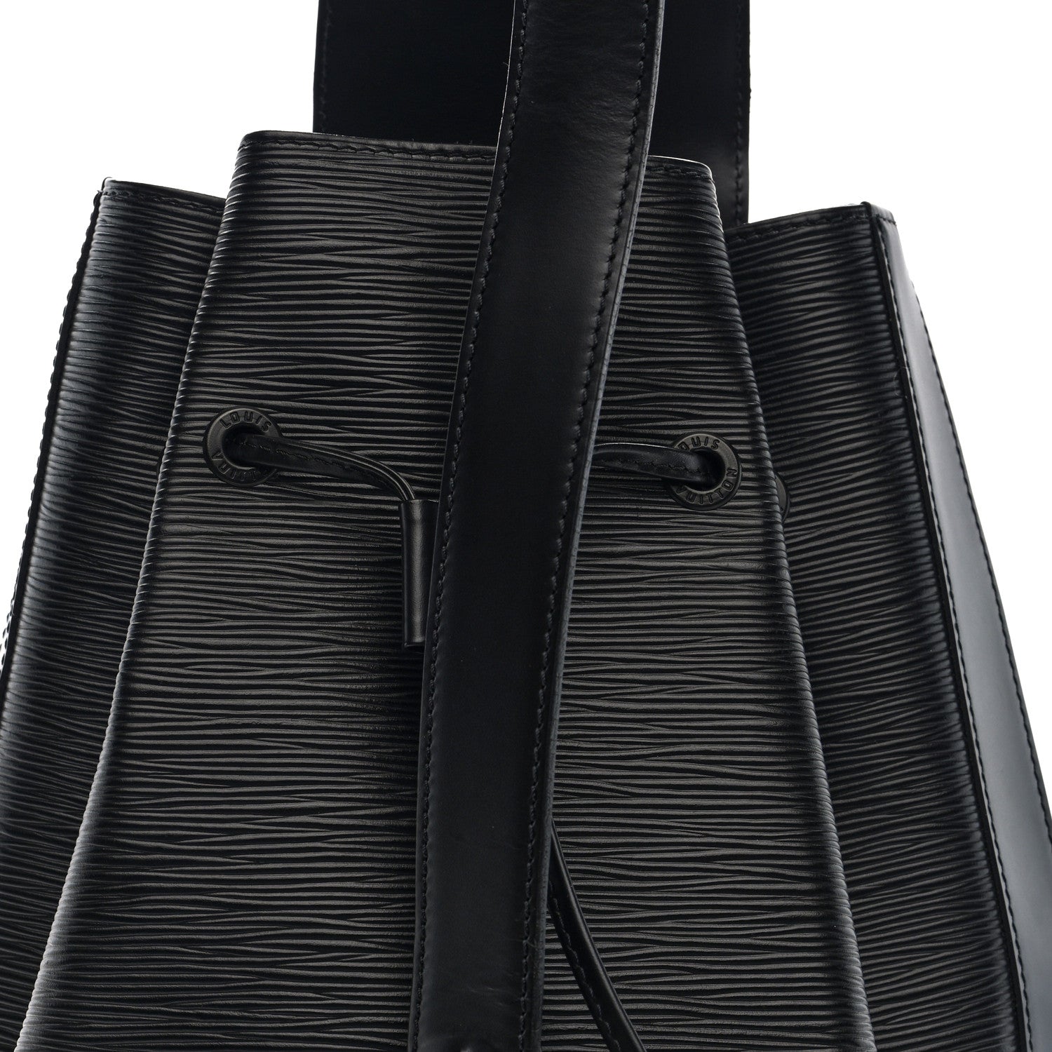 Louis Vuitton Epi Sac a Dos Drawstring Bag Black