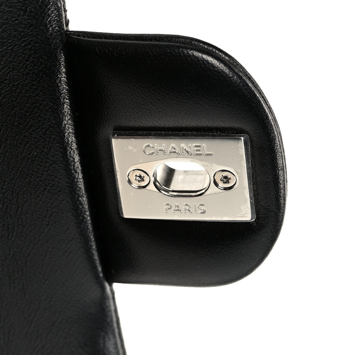 Chanel Lambskin Quilted Medium Double Flap Black