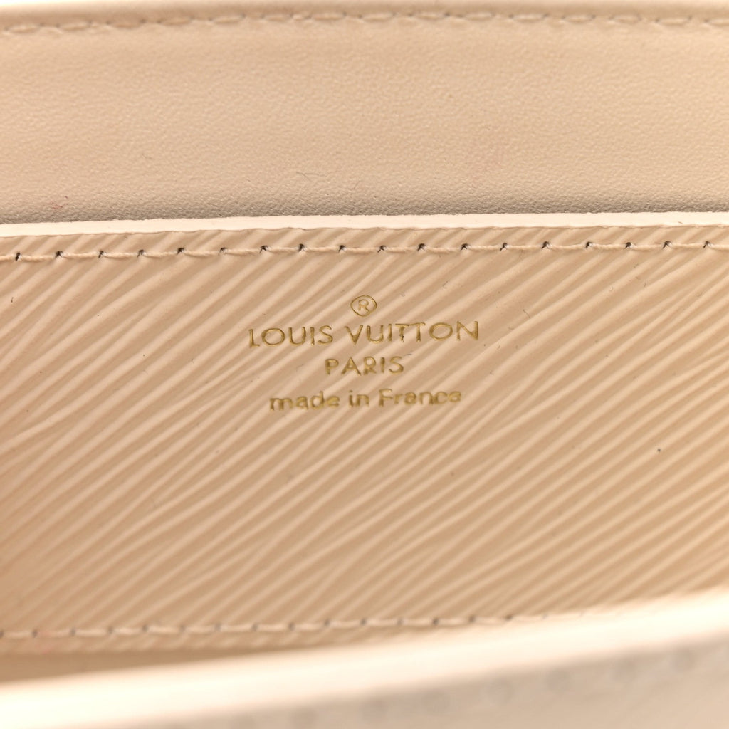 Louis Vuitton Epi Twist Braided Chain Shoulder Bag PM Quartz White