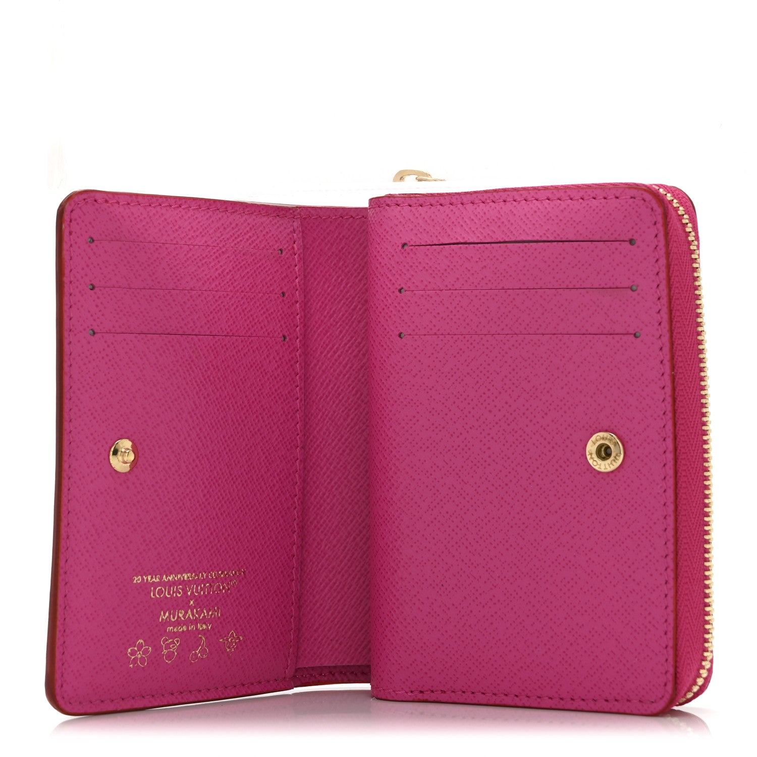 Louis Vuitton LV X TM Monogram Multicolor Portefeuille Lou Compact Wallet  White